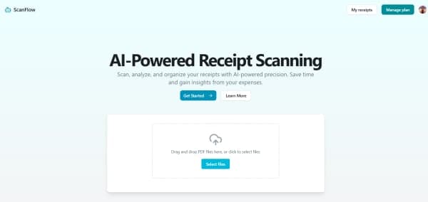 ScanFlow - AI-Powered Receipt Scanning